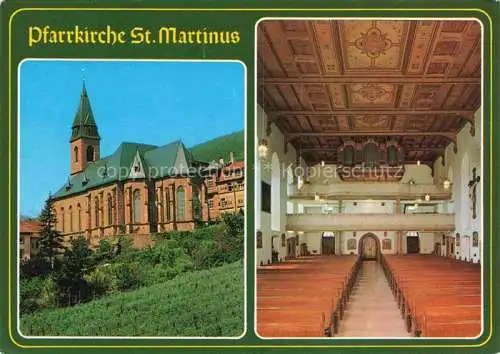AK / Ansichtskarte St Martin Weinstrasse Pfalz Pfarrkirche St. Martinus Innenansicht
