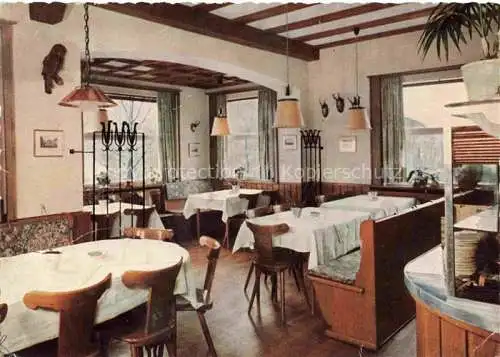 AK / Ansichtskarte Hambach  Neustadt Weinstrasse Gasthaus Pension Burgschaenke Gastraum