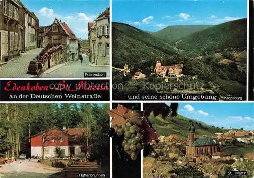AK / Ansichtskarte St Martin Pfalz und Umgebung Panorama Kropsburg Huettenbrunnen Edekoben