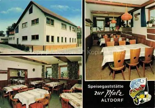 AK / Ansichtskarte Altdorf Pfalz Gaststaette zur Pfalz Gastraum