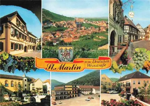 AK / Ansichtskarte St Martin Pfalz Panorama Ortsmotive Zentrum
