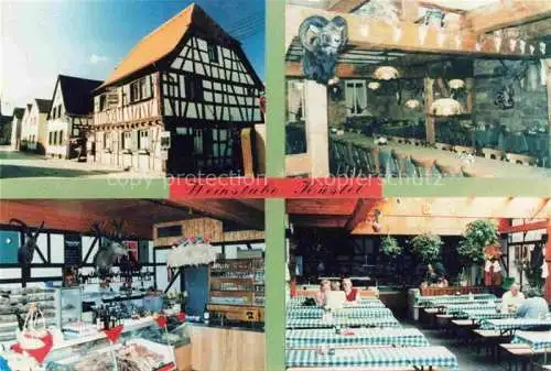 AK / Ansichtskarte Geinsheim Pfalz Neustadt Weinstrasse Rheinland-Pfalz Weinstube Kaestel Gastraeume Verkaufstheke