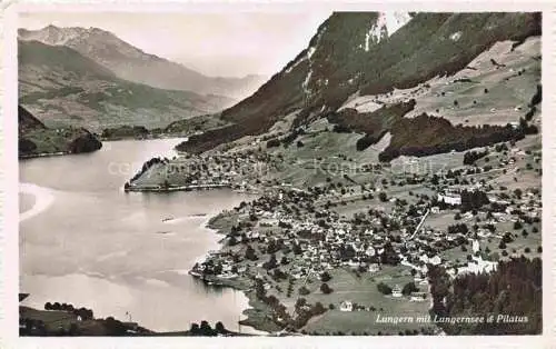 AK / Ansichtskarte Lungern_Obwalden_OW mit Lungernsee und Pilatus 