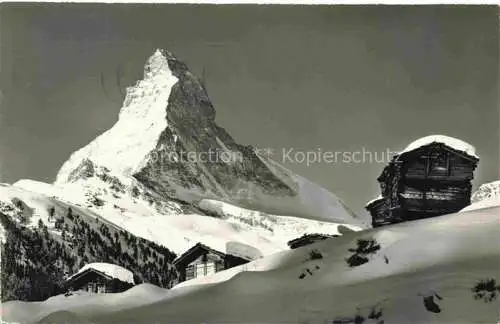 AK / Ansichtskarte ZERMATT_VS mit Matterhorn Zermatt_VS