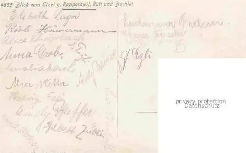 AK / Ansichtskarte Rapperswil_BE Blick vom Etzel auf Rueti und Bachtel Rapperswil BE