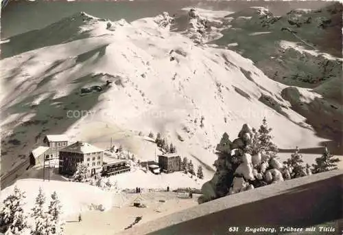 AK / Ansichtskarte Engelberg__OW Truebsee mit Titlis 