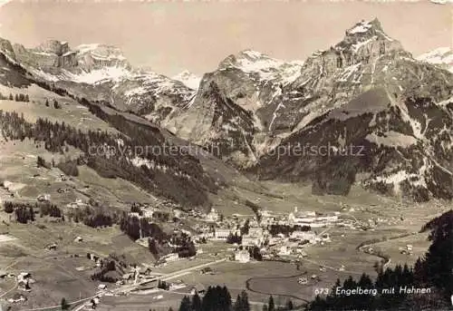 AK / Ansichtskarte Engelberg__OW mit Hahnen 