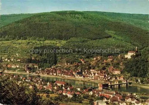 AK / Ansichtskarte Hirschhorn Neckar Hessen Schloss Hotel Burg Hirschhorn Fliegeraufnahme