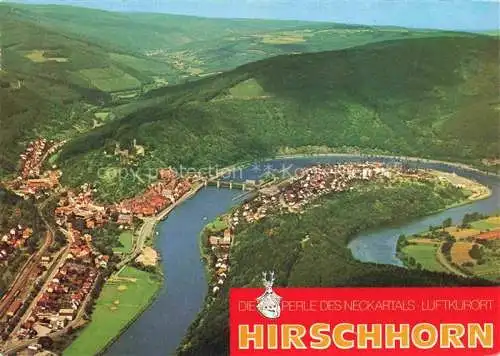 AK / Ansichtskarte Hirschhorn Neckar Hessen Fliegeraufnahme
