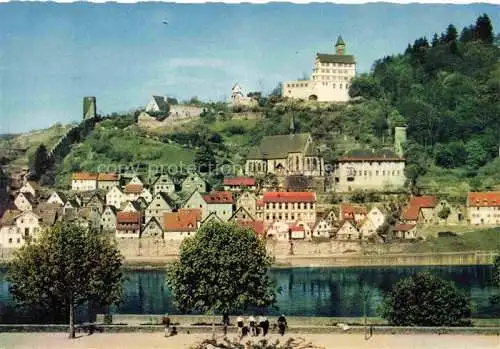 AK / Ansichtskarte Hirschhorn Neckar Hessen mit Burg und Schloss Hotel
