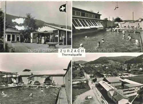 AK / Ansichtskarte Zurzach_Bad_AG Thermalquelle Schwimmbecken Panorama 