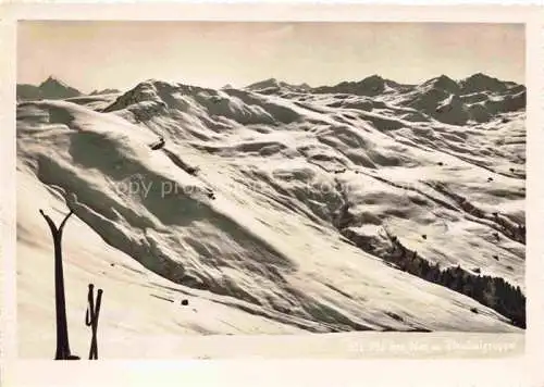 AK / Ansichtskarte Sez Ner_Obersaxen_GR Piz Sez Ner mit Titschalgruppe 