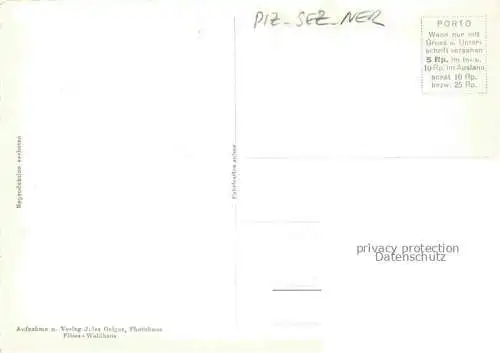 AK / Ansichtskarte Sez Ner_Obersaxen_GR Piz Sez Ner mit Titschalgruppe 