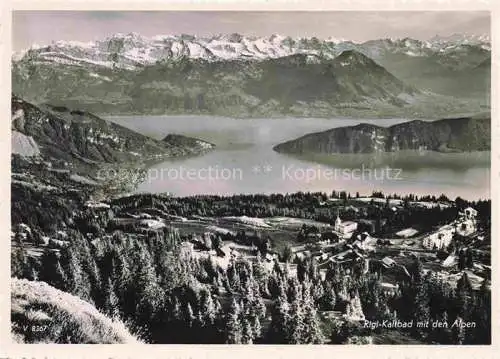 AK / Ansichtskarte Rigi_Kaltbad_LU Panorama mit den Alpen 