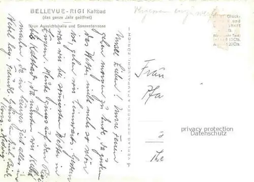 AK / Ansichtskarte Rigi_Kaltbad_LU Panorama mit den Alpen 