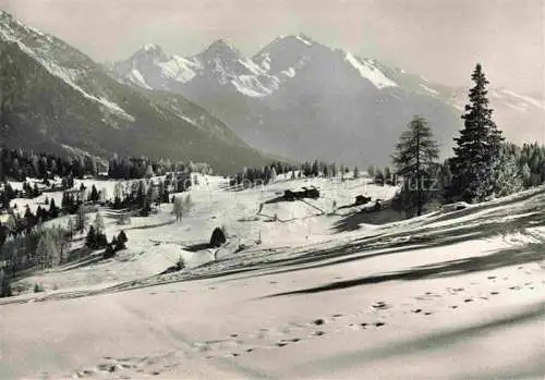 AK / Ansichtskarte Lenzerheide_GR Sporz Davains und Berguenerstoecke Lenzerheide GR