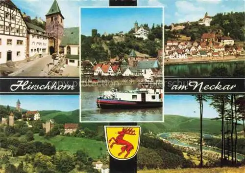 AK / Ansichtskarte Hirschhorn Neckar Hessen Mitteltor Neckarpartien Panorama