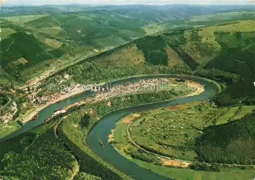 AK / Ansichtskarte Hirschhorn Neckar Hessen Fliegeraufnahme Neckarschleife