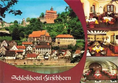 AK / Ansichtskarte Hirschhorn Neckar Hessen Schloss Hotel auf der Burg Gastraeume