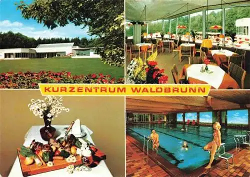 AK / Ansichtskarte Waldbrunn Odenwald BW Kurzentrum Speiseraum Fruehstuecksplatte Hallenbad