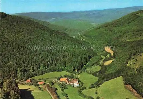 AK / Ansichtskarte Struempfelbrunn Waldbrunn Muehle im oberen Hoellgrund Fliegeraufnahme