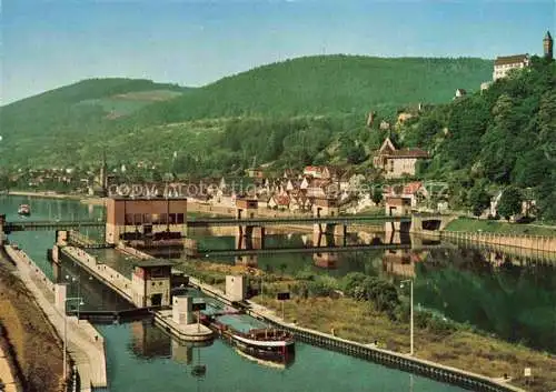 AK / Ansichtskarte Hirschhorn Neckar Hessen Neckarschleuse