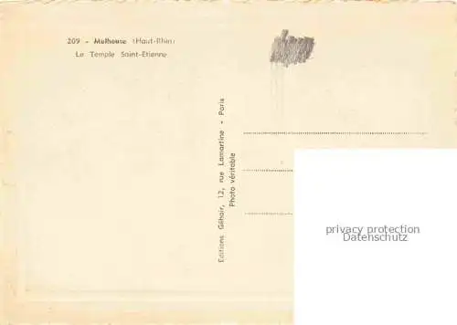 AK / Ansichtskarte MULHOUSE_Muehlhausen_68_Alsace Le Temple Saint Etienne 
