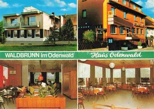 AK / Ansichtskarte Waldbrunn Odenwald BW Restaurant Haus Odenwald Gastraeume