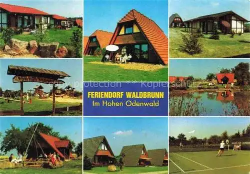 AK / Ansichtskarte Waldbrunn Odenwald BW Feriendorf Waldbrunn Teilansichten Tennisplatz