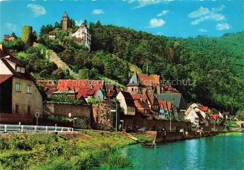 AK / Ansichtskarte Hirschhorn Neckar Hessen Neckarpartie Burg Hirschhorn
