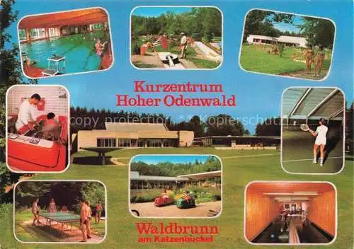 AK / Ansichtskarte Waldbrunn Odenwald BW Hallenbad Massage Tischtennis Minigolf Park Tennishalle Kegelbahn