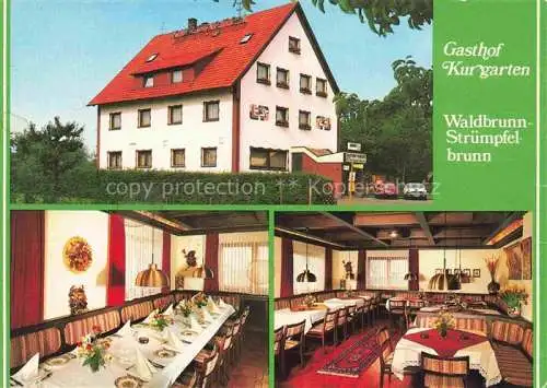 AK / Ansichtskarte Struempfelbrunn Waldbrunn Gasthof Kurgarten Gastraeume