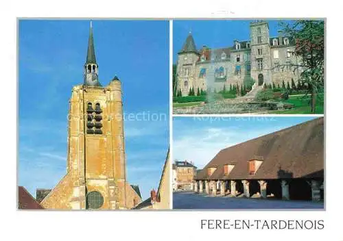 AK / Ansichtskarte Fere en Tardenois_02_Aisne Eglise Hostellerie La halle 