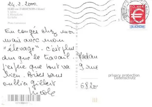 AK / Ansichtskarte Fere en Tardenois_02_Aisne Eglise Hostellerie La halle 