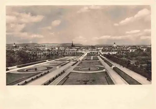 AK / Ansichtskarte WIEN AT vom Oberern Belvedere aus gesehen