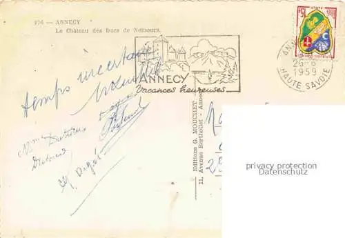 AK / Ansichtskarte ANNECY_74_Haute Savoie La Chateau des Ducs de Nemours 