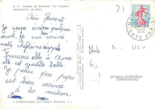 AK / Ansichtskarte Messigny et Vantoux_21_Cote d_Or Colonie de Vacances La Cigogne 