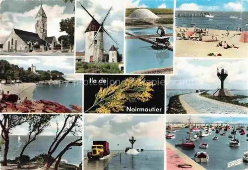 AK / Ansichtskarte Ile_de_Noirmoutier_Sables d_Olonne_85_Vendee Kirche Strandpartien Mole Muehle Hafen 