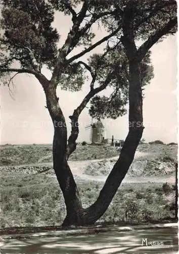 AK / Ansichtskarte Fontvieille_Arles_13_Bouches du Rhone Le Moulin de Daudet d ou le Grand Conteur a date ses Lettres 