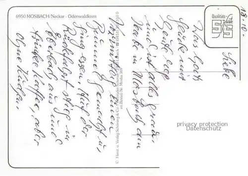 AK / Ansichtskarte Mosbach Baden Neckar-Odenwald-Kreis BW Palmsches Haus Marktplatz Rathaus