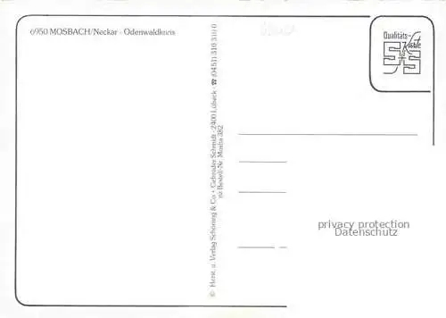 AK / Ansichtskarte Mosbach Baden Neckar-Odenwald-Kreis BW Palmsches Haus Marktplatz Rathaus Kiwelschisser Brunnen Kirche