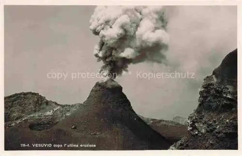 AK / Ansichtskarte Vesuvio Vulkan Vulcano Volcano Napoli Campania IT dopo l'ultima eruzione