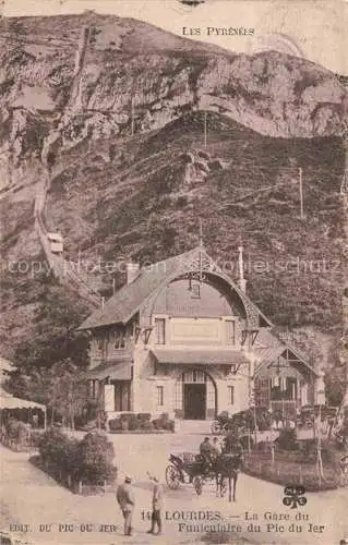 AK / Ansichtskarte LOURDES_65 La Gare du Funiculaire du Pic du Jer 
