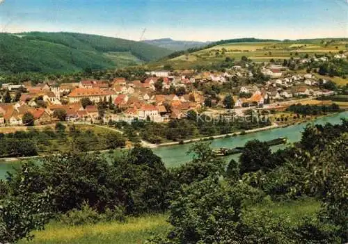 AK / Ansichtskarte Binau Panorama Blick ueber den Neckar