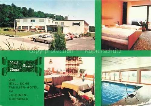 AK / Ansichtskarte Neunkirchen Baden Hotel Pension Stumpf Fremdenzimmer Restaurant Hallenbad