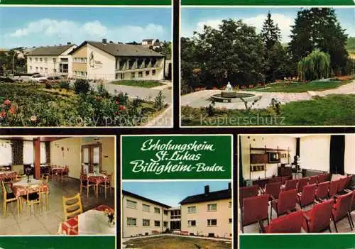 AK / Ansichtskarte Billigheim Baden Neckar-Odenwald-Krei BW Erholungsheim St. Lukas Parkanlagen