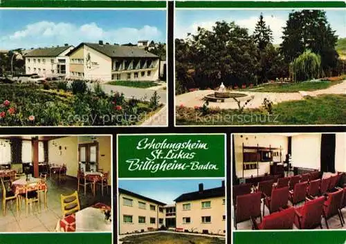 AK / Ansichtskarte Billigheim Baden Neckar-Odenwald-Krei BW St. Lukas-Caritas-Erholungsheim Parkanlagen