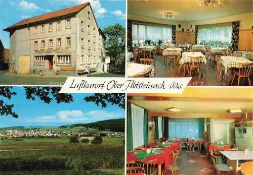 AK / Ansichtskarte Ober-Abtsteinach Abtsteinach Bergstrasse Hessen Gasthaus Pension zum goldenen Bock Gastraeume Panorama