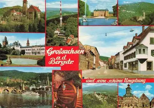 AK / Ansichtskarte Grosssachsen Hirschberg Bergstrasse und Umgebung Weinheim Wachenburg Heidelberg Schloss Schwetzingen Heppenheim