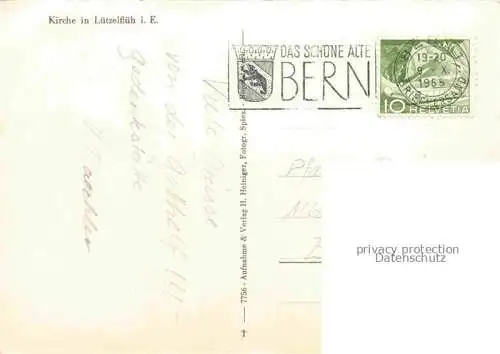 AK / Ansichtskarte Luetzelflueh Goldbach_BE Kirche 